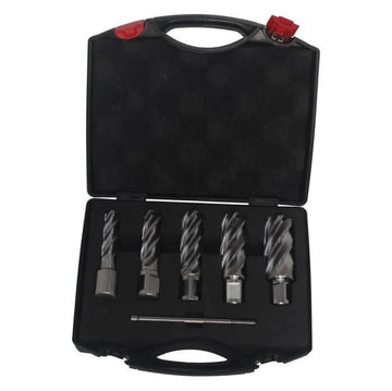 Annular Cutter Set 5 Pieces 2 Inch Depth of Cut - High Performance & Durable Cutting Tool | Drill America - Bayou Tool