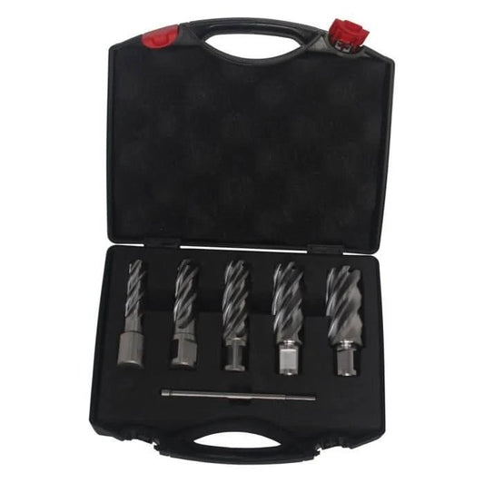Annular Cutter Set 5 Pieces 2 Inch Depth of Cut - High Performance & Durable Cutting Tool | Drill America - Bayou Tool