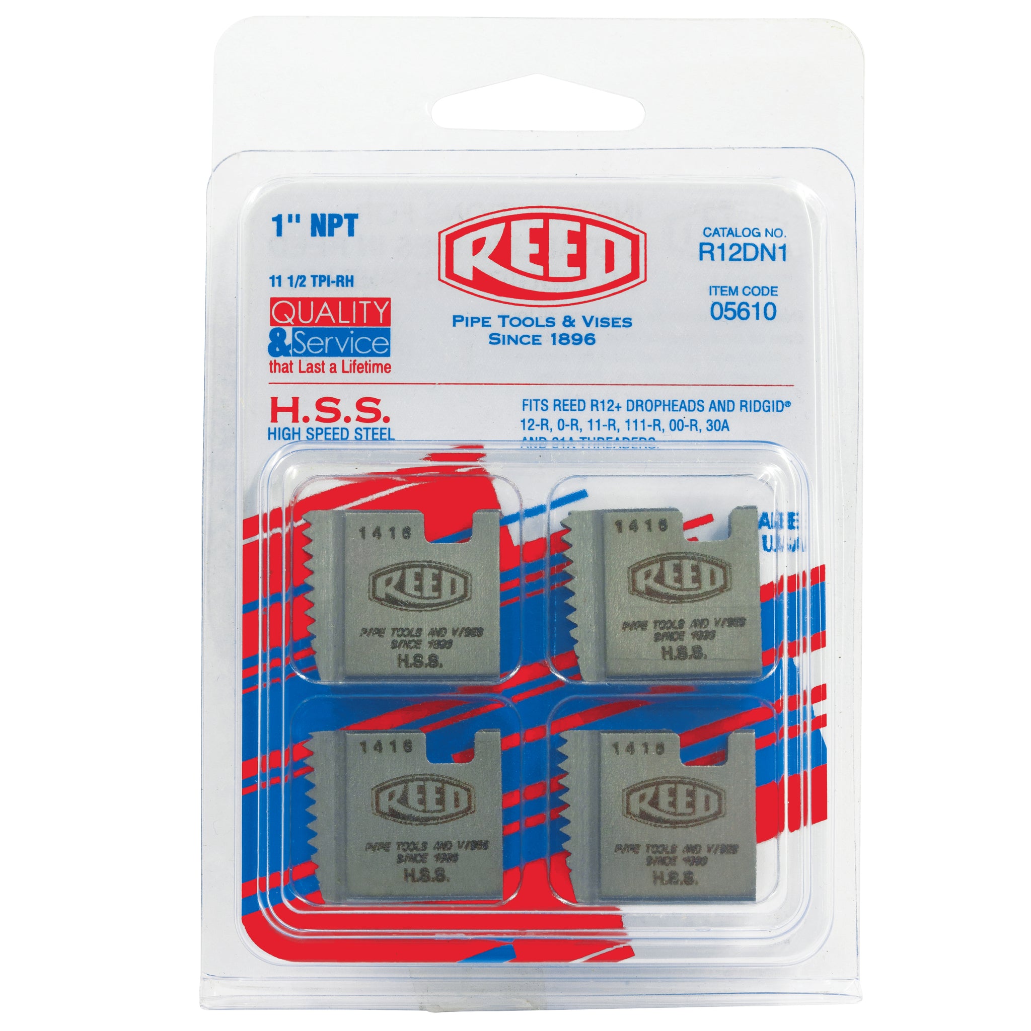 REED 1" R12-Type Die Seg  Industrial-Grade Drill Head for Pipe Work by Reed Mfg - Pipeline Tool