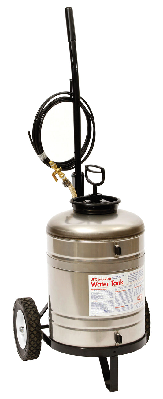 REED Uptank Water Tank With Cart (6" Gal)  High-Strength Component for Equipment Repair and Tooling by Reed Mfg - Pipeline Tool