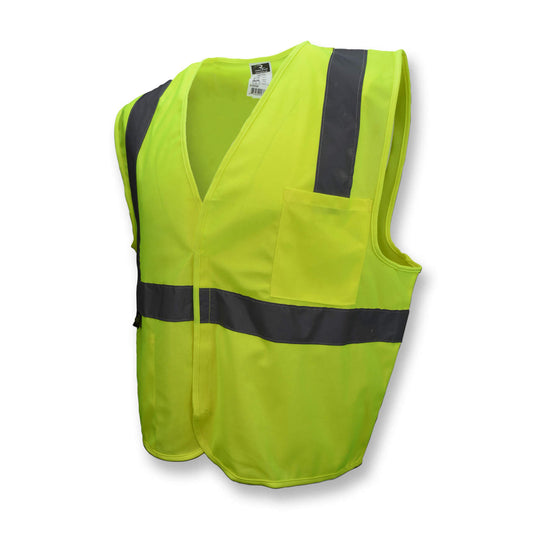 a yellow safety vest on a white background