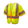 a yellow safety vest on a white background