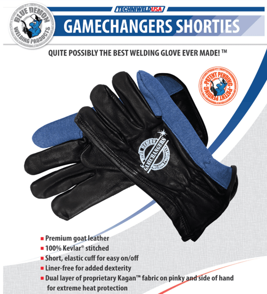 Blue Demon Gamechanger Welding Gloves | Heat - Resistant, Kevlar - Stitched, Premium Protection - Bayou Tool