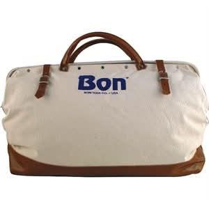 Bon 11 - 126 Tool Bag - 24" Canvas W/Leather Bottom | General Construction Tool for Pros - Bayou Tool