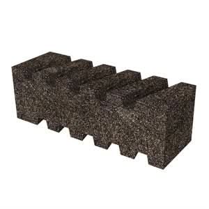 Bon 12 - 178 Rub Brick - Fluted 6" X 2" X 2" - 20 Grit | Ironworking & Rebar Tool for Pros - Pack of 6 - Bayou Tool