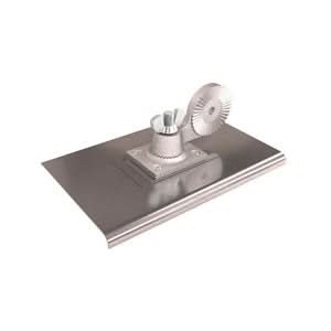 Bon 12 - 208 Walk Edger - Stainless Steel 10" X 6" - 3/8" Radius W/Base Bracket 10" long x 6" wide | Concrete Tool for Pros - Bayou Tool