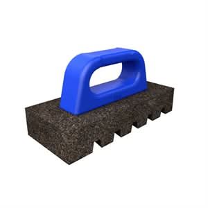 Bon 12 - 279 Rub Brick - Fluted 8" X 3 1/2" X 1 1/2" - 20 Grit - Pl Handle | Ironworking & Rebar Tool for Pros - Bayou Tool