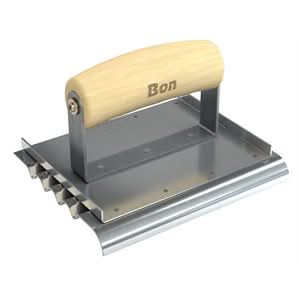 Bon 12 - 475 Safety Step Edger - 6" X 4 3/4" Wood Handle 6" long x 4 - 3/4" wide | Concrete Tool for Pros - Bayou Tool