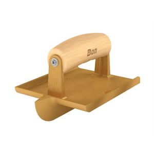 Bon 12 - 583 Groover - Bronze 6" X 4 1/2" Bit 1" X 1/2" Wood Handle Matching walking tools available | Concrete Tool for Pros - Bayou Tool