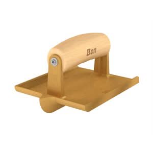 Bon 12 - 585 Groover - Bronze 6" X 4 1/2" Bit 5/8" X 5/8" Wood Handle Matching walking tools available | Concrete Tool for Pros - Bayou Tool