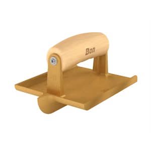 Bon 12 - 586 Groover - Bronze 6" X 4 1/2" Bit 3/4" X 3/8" Wood Handle Matching walking tools available | Concrete Tool for Pros - Bayou Tool