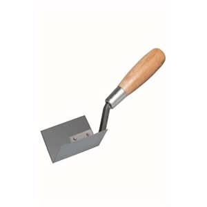 Bon 13 - 300 Corner Trowel - InsideStainless Steel 1" X 1" - Wood Handle | Drywall & Plaster Tool for Pros - Pack of 6 - Bayou Tool