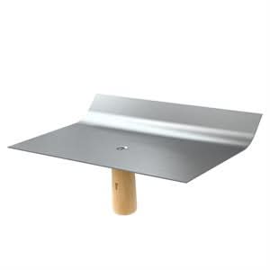 Bon 13 - 401 Curved Top Hawk Stainless Steel Wood Handle | Drywall & Plaster Tool for Pros - Bayou Tool