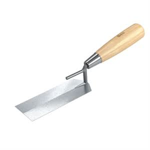 Bon 14 - 456 Margin Trowel - Bucket Carbon Steel 5" X 2" Wood Handle | Flooring & Tiling Tool for Pros - Bayou Tool