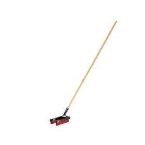 Bon 19 - 201 Squeegee - U Shape Red Rubber - 5 Foot Wood Handle Funnels the material into the crack | Asphalt Tool for Pros - Bayou Tool