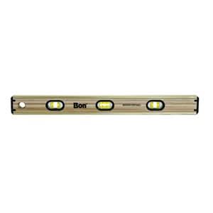 Bon 21 - 390 Laminated Brass Bound Level Bon 24" | Layout Tool for Pros - Bayou Tool