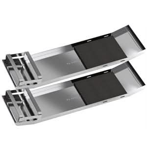 Bon 22 - 166 Knee Boards - Stainless Steel Curved End - W/Knee Pads| Concrete Tool for Pros - Bayou Tool