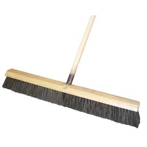 Bon 22 - 289 Floor Broom - Horsehair 24" - 5 ' Wood Handle | Brooms & Brushes Tool for Pros - Bayou Tool