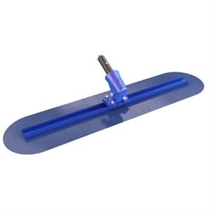 Bon 22 - 528 Big Blue Bull Trowel - Blue Steel 60" X 12" - Wormgear Bracket Unique two rivet fastening system | Concrete Tool for Pros - Bayou Tool