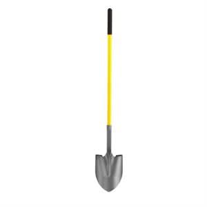Bon 28 - 108 Shovel - Round Point 47" Fiberglass Handle | General Construction Tool for Pros - Bayou Tool