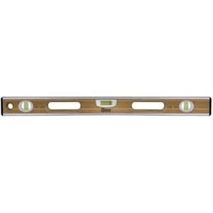 Bon 34 - 216 Bamboo Wood Level - 24" Aluminuminum Bound | Layout Tool for Pros - Bayou Tool