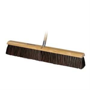 Bon 84 - 172 Garage Broom - 3" Red/Black Plastic - 24" - Wood Handle | Brooms & Brushes Tool for Pros - Bayou Tool