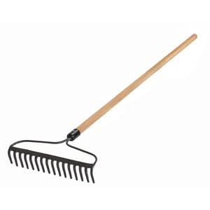 Bon 84 - 212 Bow Head Rake - 16 Teeth 54" Wood Handle | General Construction Tool for Pros - Bayou Tool