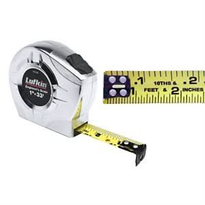 Bon 84 - 229 1" X 33 ' Lufkin Engineer Power Tape | Layout Tool for Pros - Bayou Tool