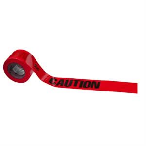 Bon 84 - 279 Caution Tape Red 3" X 1000 ' | Safety Tool for Pros - Bayou Tool