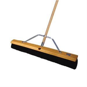 Bon 84 - 788 Floor Broom - 3" Horsehair Bristles - 36" - 60" Wood Handle | Brooms & Brushes Tool for Pros - Bayou Tool
