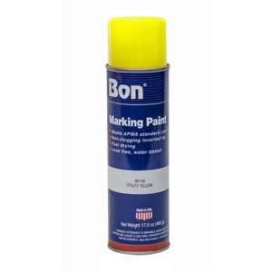 Bon 84 - 795 Marking Paint - Utility Yellow - 20 Ounce (12/Pkg) | Layout Tool for Pros - Bayou Tool