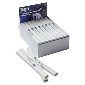 Bon 84 - 843 Pencil - White Casing Medium Red Lead - (72/Pkg) | Layout Tool for Pros - Bayou Tool