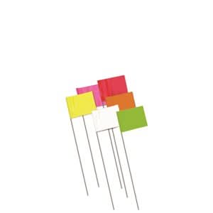 Bon 84 - 847 Marking Flags 2.5" X 3.5" X 21" Red(1000/Pkg) | Layout Tool for Pros - Bayou Tool