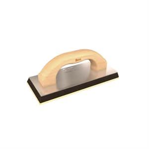Bon 87 - 340 Grout Float - Gum Rubber 4" X 9" X 5/8" - Wood Handle | Flooring & Tiling Tool for Pros - Bayou Tool