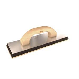 Bon 87 - 341 Grout Float - Gum Rubber 4" X 12" X 5/8" - Wood Handle | Flooring & Tiling Tool for Pros - Bayou Tool