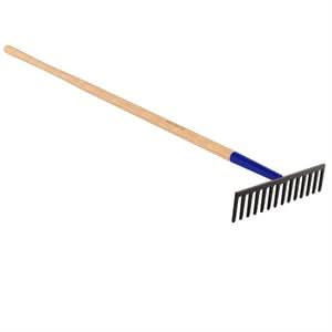 Bon Pro Plus Bon 14 - 639 Road Rake - Heavy Duty 15 1/2" - 66" Wood Handle | General Construction Tool for Pros - Bayou Tool