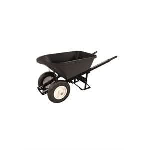 Bon Pro Plus Bon 28 - 909 Barrow - Poly 5 3/4 Cubic Feet Tray - Double Ribbed Tire - Stl Handle | General Construction Tool for Pros - Bayou Tool
