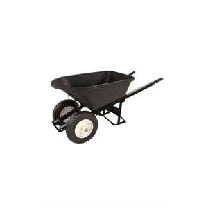Bon Pro Plus Bon 28 - 911 Barrow - Poly 5 3/4 Cubic Feet Tray - Double Flatfree Tire - Stl Handle | General Construction Tool for Pros - Bayou Tool