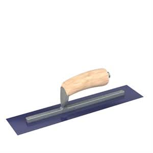 Bon Steel City 66 - 177 Finish Trowel - Square - Blue Steel - 14 X 3 - Wood Professional grade trowels | Concrete Tool for Pros - Bayou Tool