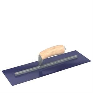 Bon Steel City 66 - 181 Finish Trowel - Square - Blue Steel - 16 X 5 - Wood Professional grade trowels | Concrete Tool for Pros - Bayou Tool