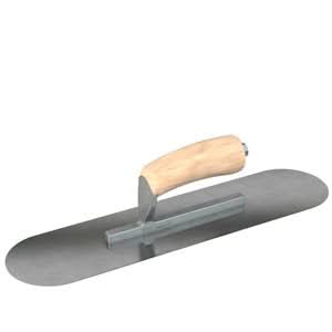 Bon Steel City 66 - 202 Pool Trowel - Carbon Steel - 8 X 3 - Wood Professional grade trowels | Concrete Tool for Pros - Bayou Tool