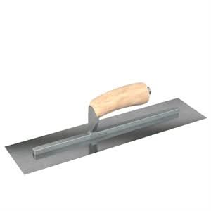 Bon Steel City 66 - 220 Finish Trowel - Square - Carbon Steel - 11 X 4 - Wood Professional grade trowels | Concrete Tool for Pros - Bayou Tool