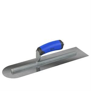Bon Steel City 67 - 261 Finish Trowel - Square/Round End - Carbon Steel - 16 X 4 - Comfort Grip Professional grade trowels | Concrete Tool for Pros - Bayou Tool