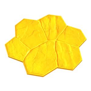 BonWay Bon 12 - 599 Texture Mat - Random Stone Yellow - 29" X 29" | Decorative Concrete Tool for Pros - Bayou Tool