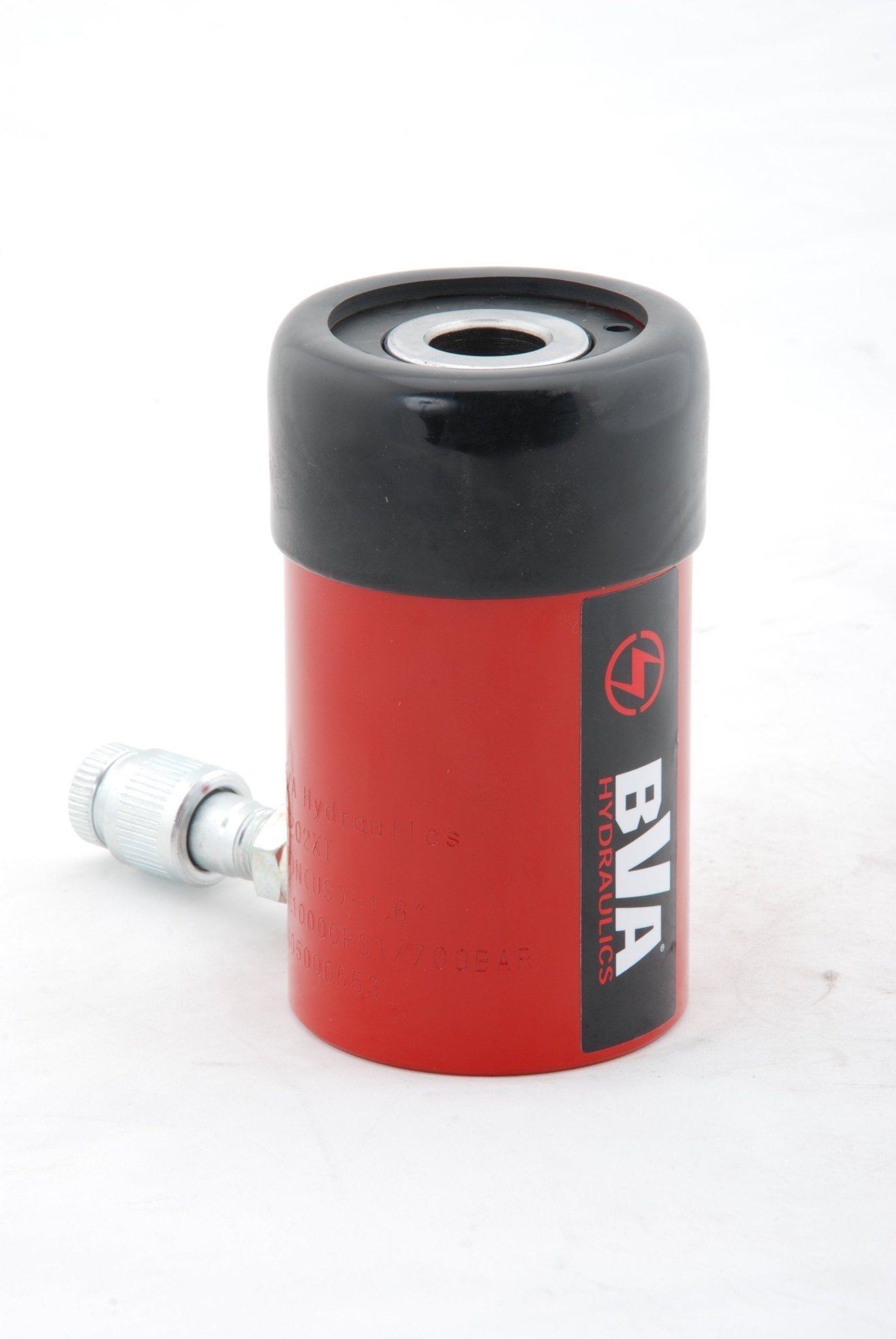 BVA Hydraulics - 12 Ton 1.6" Stroke S/A Hollow Hole Hyd Cylinder (No Internal Threads) | Hydraulic Cylinders - Bayou Tool