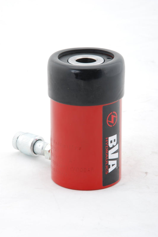 BVA Hydraulics - 12 Ton 1.6" Stroke S/A Hollow Hole Hyd Cylinder (No Internal Threads) | Hydraulic Cylinders - Bayou Tool