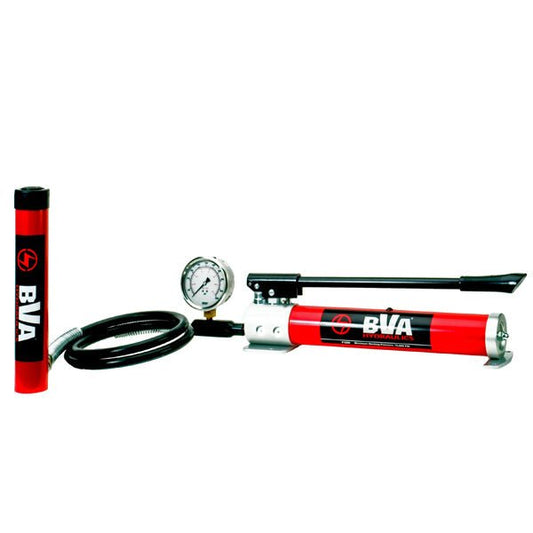 BVA Hydraulics - Combo 10 Ton, 10" Stroke Cylinder - P1000 | Hydraulic Cylinder & Pump Sets - Bayou Tool