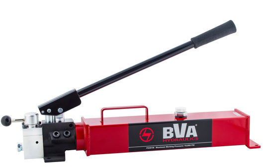 BVA Hydraulics - Hand Pump 2 Speed D/A 134 Cu. In. Steel 10,000 Psi | Mechanical Hydraulic Power Unit - Bayou Tool