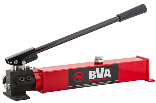 BVA Hydraulics - Hand Pump 2 Speed S/A 122 Cu. In. Steel 10,000 Psi | Mechanical Hydraulic Power Unit - Bayou Tool