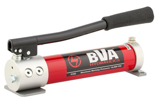 BVA Hydraulics - Hand Pump 2 Speed S/A 21.4 Cu. In. Aluminum 10,000 Psi 3/8-18 Nptf - Replaces P350 - | Mechanical Hydraulic Power Unit - Bayou Tool